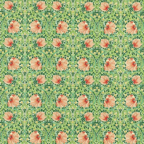 Tkanina bawełniana z botanicznym wzorem Morris & Co. 227213 Pimpernel Bedford Park Fabric