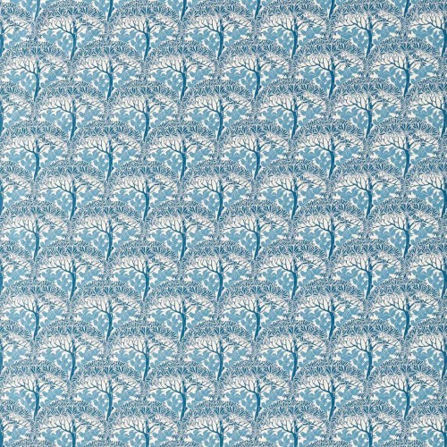 Tkanina bawełniana drzewa i ptaki Morris & Co. 227217 The Savaric Bedford Park Fabric