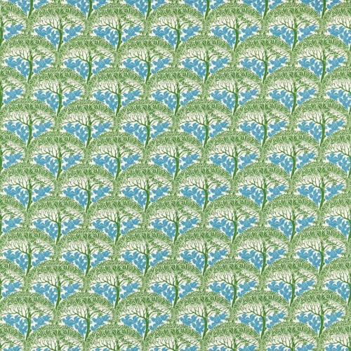 Tkanina bawełniana drzewa i ptaki Morris & Co. 227218 The Savaric Bedford Park Fabric
