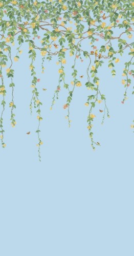 Mural botaniczny - pnącza roślin, ptaki i motyle Cole & Son Hummingbirds Flora 124/2011 Selection of Hummingbirds