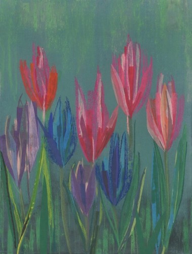 Fototapeta pod prysznic tulipany Wall & Deco WET_VI2402 Vincent WET SYSTEM 2024