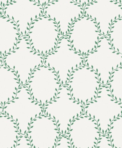 Tapeta roślinna kratownica Sandberg S10389 Wilma Green Tidlösa