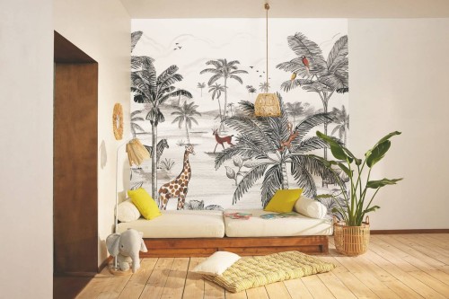 Mural dżungla Caselio MNM 105789007 S Le Monde De La Jungle Les Minis Mondes