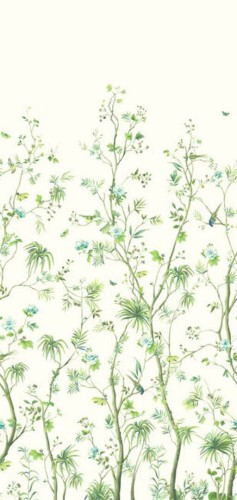 Mural tekstylny botaniczny Wallquest GL21400M Grasslands