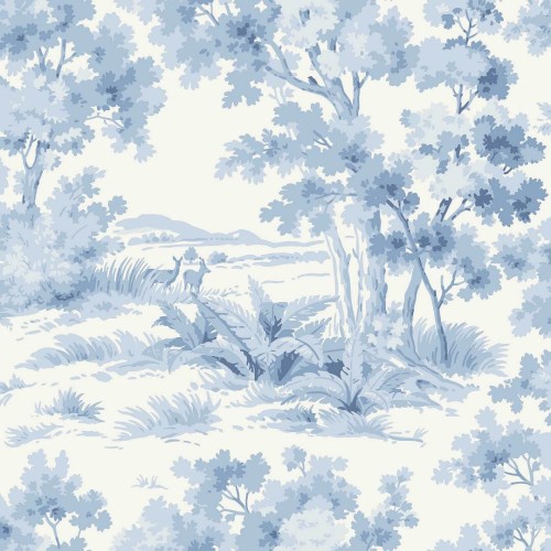 Tapeta botaniczna Boras Tapeter 6142 Countryside Morning Blue & White