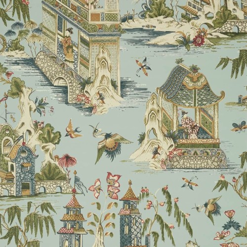 Tapeta w japońskim stylu Thibaut T13617 Grand Palace