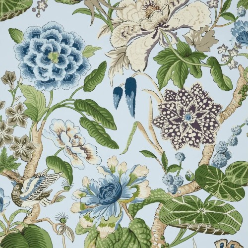 Tapeta botaniczna Thibaut T13654 Hill Garden Grand Palace