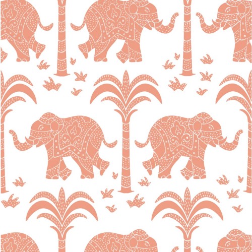 Tapeta słonie Thibaut T16203 Elephant Kisment