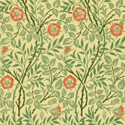 Tapeta pnącza róży Morris & Co. DMC130101 Sweet Briar Morris & Friends