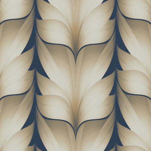 Tapeta eleganckie płatki lotosu York Wallcoverings EV3956 Lotus Light Stripe Casual Elegance