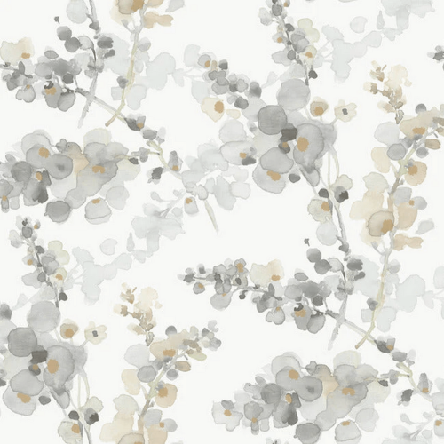 Tapeta akwarelowe kwiaty York Wallcoverings EV3971 Blossom Fling Casual Elegance