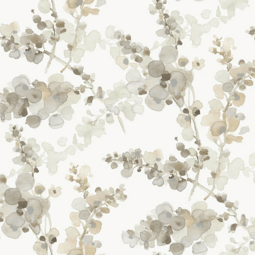 Tapeta akwarelowe kwiaty York Wallcoverings EV3973 Blossom Fling Casual Elegance