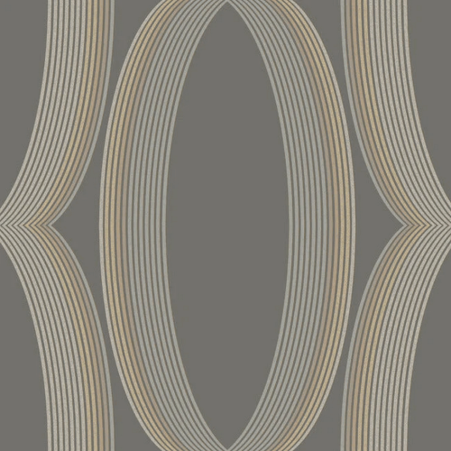 Tapeta geometryczna wzór ogee York Wallcoverings EV3986 Progression Ogee Casual Elegance