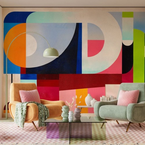 Fototapeta geometryczna retro Wall Art Rio