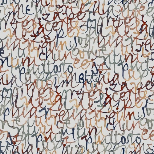 Tapeta akwarelowe napisy Decoprint SO27070 Script Soleado