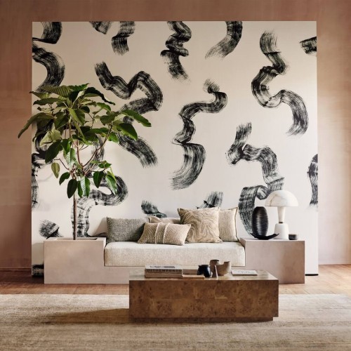 Mural tekstylny artystyczny Black Edition W955/02 Tsauri Mural Avocet Tsauri