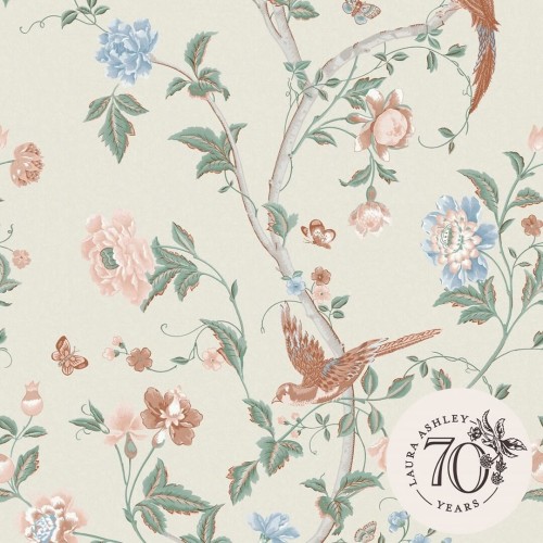 Tapeta botaniczna w stylu chinoiserie Laura Ashley 120133 Summer Palace Volume III