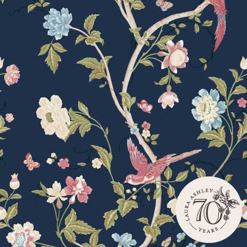 Tapeta botaniczna w stylu chinoiserie Laura Ashley 120134 Summer Palace Volume III