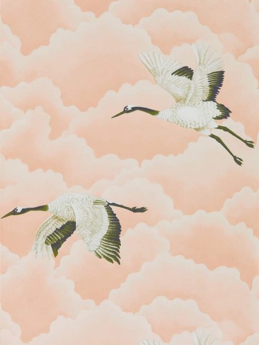 Tapeta żurawie w chmurach Harlequin 111232 Cranes In Flight Idyllic