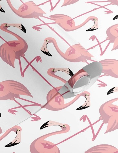 Tapeta flamingi Papermint Flamingo 43 ROSE BLANC Classics