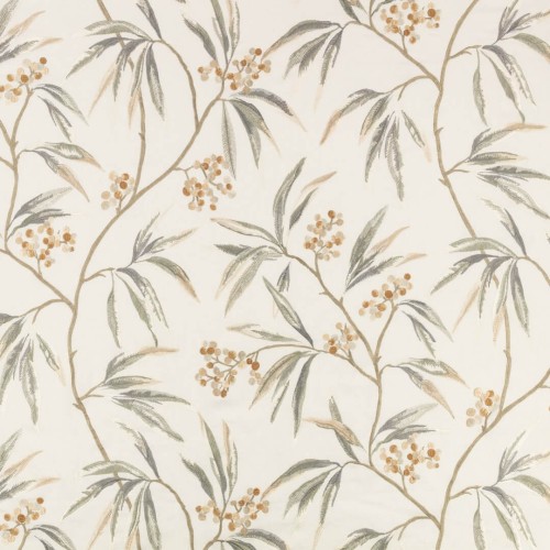 Tkanina haftowana z roślinnym wzorem Romo 8042/01 Mima Ottavia Fabrics