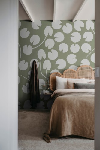 Fototapeta liście lilii wodnych Rebel Walls R20630 Water Lilies Green Fine Little Day