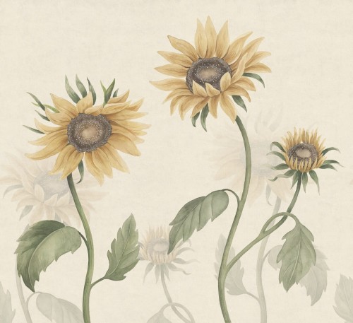 Fototapeta słoneczniki Sandberg S10527 Sunflowers Yellow Ett Hem, Öland