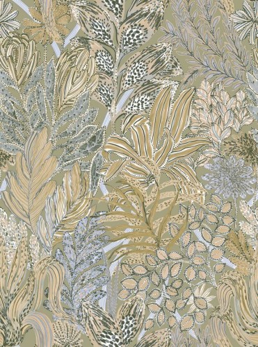 Tapeta tropikalne liście Casamance 74320834 Borromee Jardin Felicia