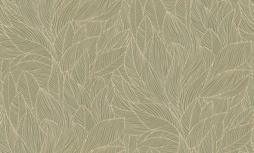 Tapeta liście Casamance 76602548 Hosta Jardin Felicia - 106 cm szer.