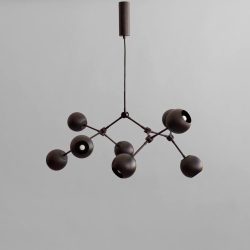 Lampa wisząca kule 243002 Drop Chandelier Globe Mini Burned Black 101 Copenhagen