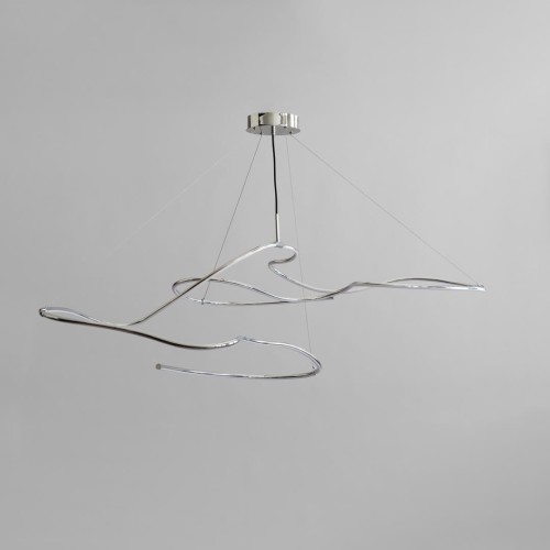 Lampa wisząca nowoczesna LED 242013 Ghost Chandelier Big Chrome 101 Copenhagen
