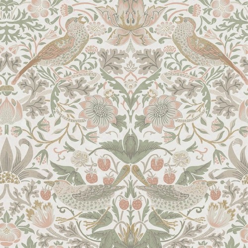 Tapeta botaniczna "Złodziej truskawek" Graham & Brown Strawberry Thief 124233 William Morris At Home