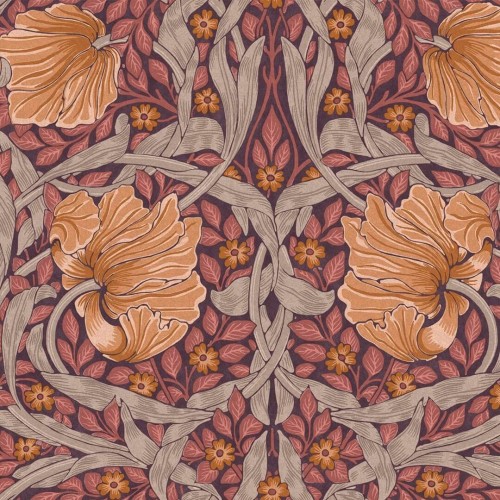 Tapeta kwiaty i liście Graham & Brown Pimpernel 124239 William Morris At Home
