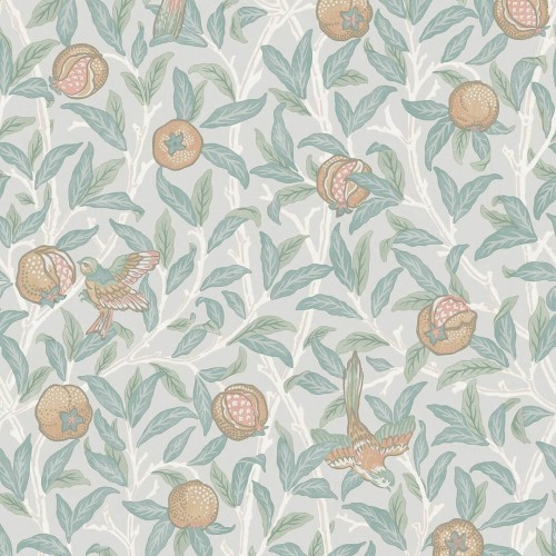 Tapeta botaniczna ptaki i owoce Graham & Brown Bird & Pomegranate 124261 William Morris At Home