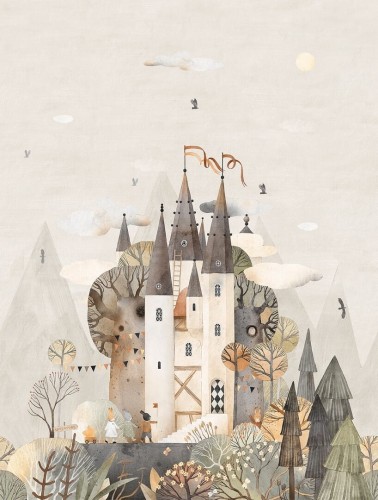 Mural magiczny zamek Decoprint CW6005-1 Fairytale Castle Cute Walls