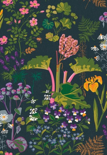 Tapeta roślinna łąka Boras Tapeter 1791 Rabarber Icons