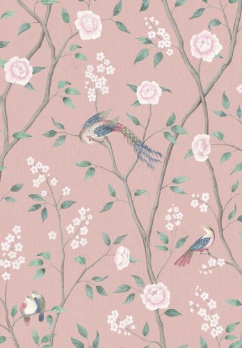 Tapeta w stylu chinoiserie Boras Tapeter 1901 Paradise Birds Icons
