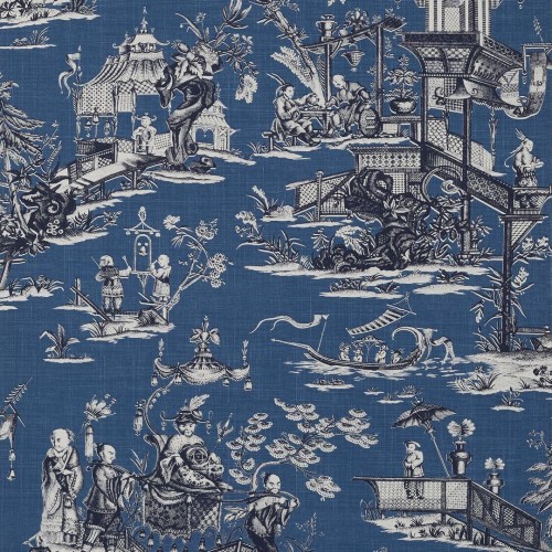Tapeta Toile De Jouy Thibaut T75465 Cheng Toile Dynasty