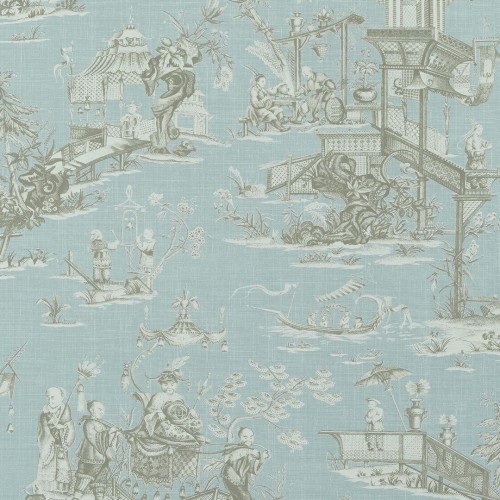 Tapeta Toile De Jouy Thibaut T75468 Cheng Toile Dynasty