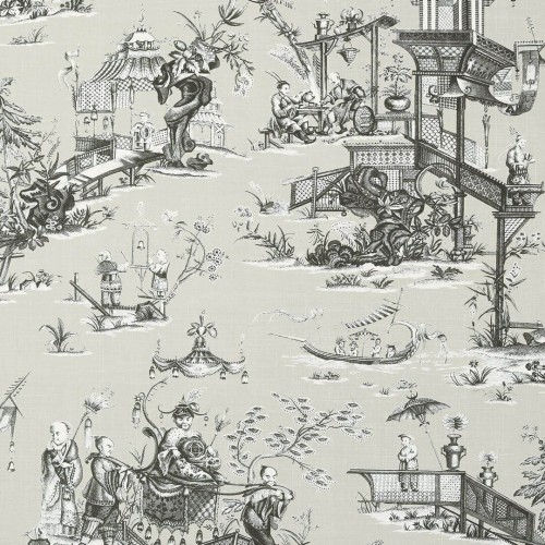 Tapeta Toile De Jouy Thibaut T75469 Cheng Toile Dynasty