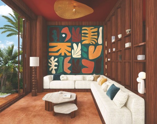 Mural geometryczny Casamance 76863568 Jorge Modernismo