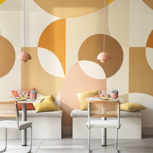 Mural geometryczny retro Caselio TST 106452004 L Molly Twist