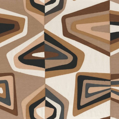 Tkanina haftowana retro Casamance 43780123 West Dream