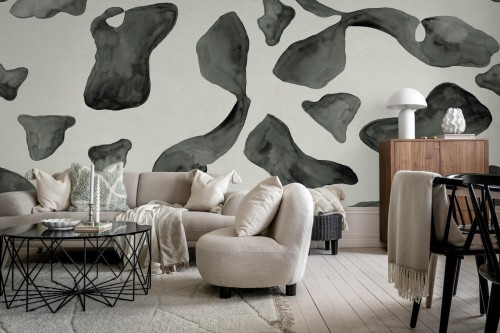 Fototapeta abstrakcyjne kształty Rebel Walls R21160 Abstract Motifs Black White Hot Pops