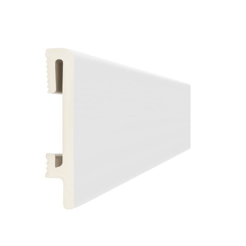 Listwa przypodłogowa malowana -  biała PF080 DuroFit – wys. 8 cm