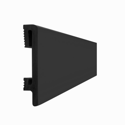 Listwa przypodłogowa malowana -  czarna PF080B DuroFit – wys. 8 cm