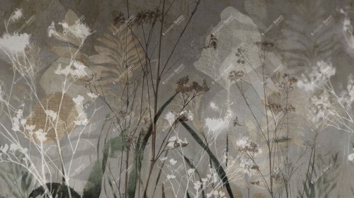 Fototapeta łąka Inkiostro Bianco LIEVE INKEIOO2502 Monochrome