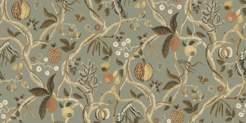 Fototapeta botaniczna Sandberg S10578 Tree of Life Mural Sage Green Herbarium