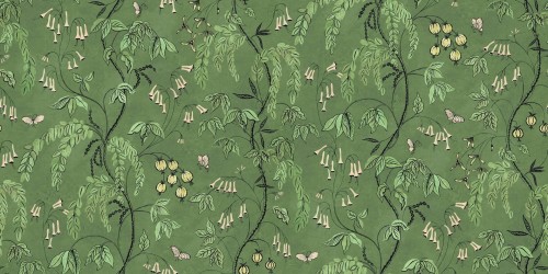 Fototapeta roślinne pnącza Sandberg S10585 Ottilia Green Herbarium