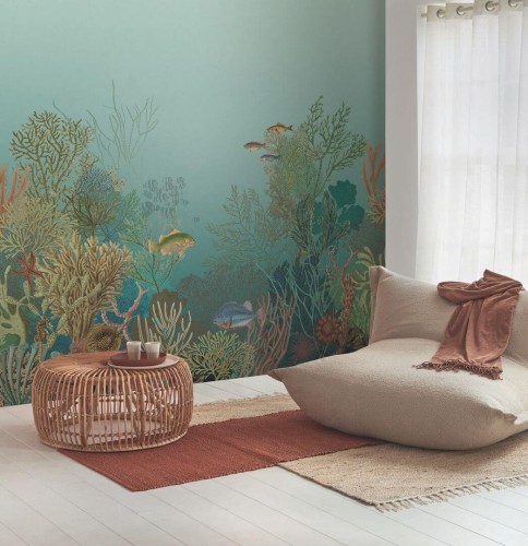 Mural podwodny krajobraz Casadeco SEAS 201546309 L Aquarium Seaside